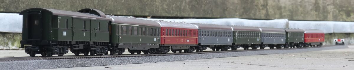 PEB097) Märklin 42941 Personenwagen-Set Riviera Express H0, OVP - Modellbahn Rhein-Main