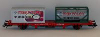 SET DE 2 WAGONS PORTE CONTENEURS LGNS SNCB + 2 CONTENEURS US... SET DE 2 WAGONS PORTE